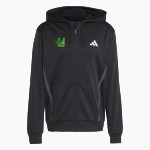 Unquowa Gators <span class="pdp-name-mascot">Unquowa School Gators</span> adidas Men's Game & Go Team Issue Full Zip Hoodie Front Thumbnail