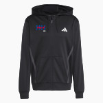 Wisconsin Lutheran Vikings adidas Men's Game & Go Team Issue Full Zip Hoodie Front Thumbnail