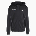 DUBOIS CHRISTIAN SCHOOLS EAGLES <span class="pdp-name-mascot">DUBOIS EAGLES</span> adidas Men's Game & Go Team Issue Full Zip Hoodie Front Thumbnail