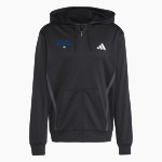 Mitchell Bluejackets adidas Men's Game & Go Team Issue Full Zip Hoodie Front Thumbnail