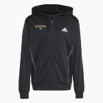 Governor Morehead Chargers <span class="pdp-name-mascot">Governor Morehead School Chargers</span> adidas Men's Game & Go Team Issue Full Zip Hoodie Front Thumbnail