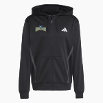Brentwood Lacrosse Club Online Store <span class="pdp-name-mascot">Brentwood Bruins</span> adidas Men's Game & Go Team Issue Full Zip Hoodie Front Thumbnail