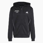 Clinton Christian Warriors adidas Men's Game & Go Team Issue Full Zip Hoodie Front Thumbnail