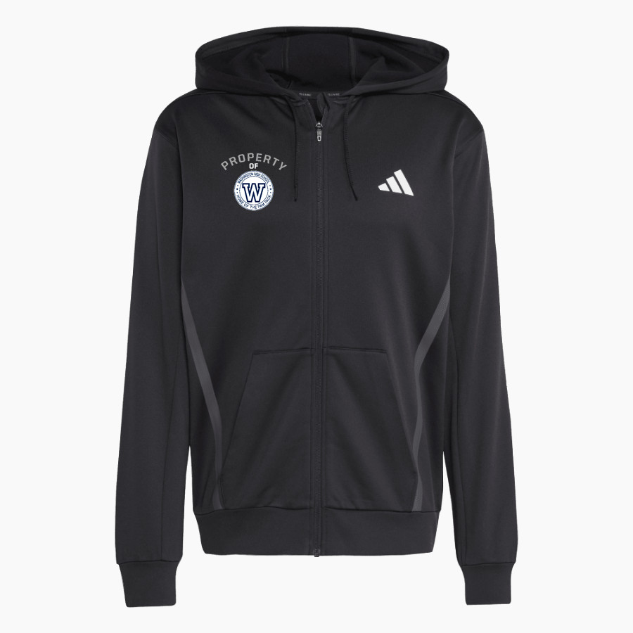 Washington Pam Pack <span class="pdp-name-mascot">Washington High School Pam Pack</span> adidas Men's Game & Go Team Issue Full Zip Hoodie