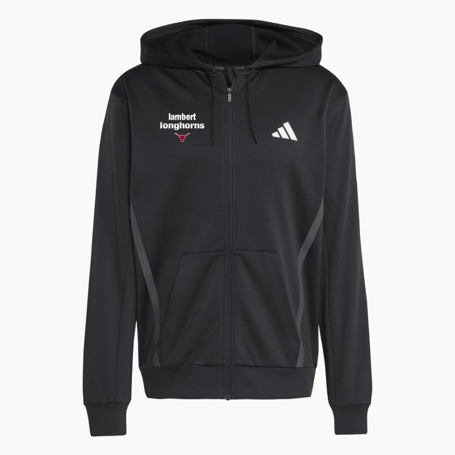 Lambert Longhorns <span class="pdp-name-mascot">Lambert Longhorns</span> adidas Men's Game & Go Team Issue Full Zip Hoodie