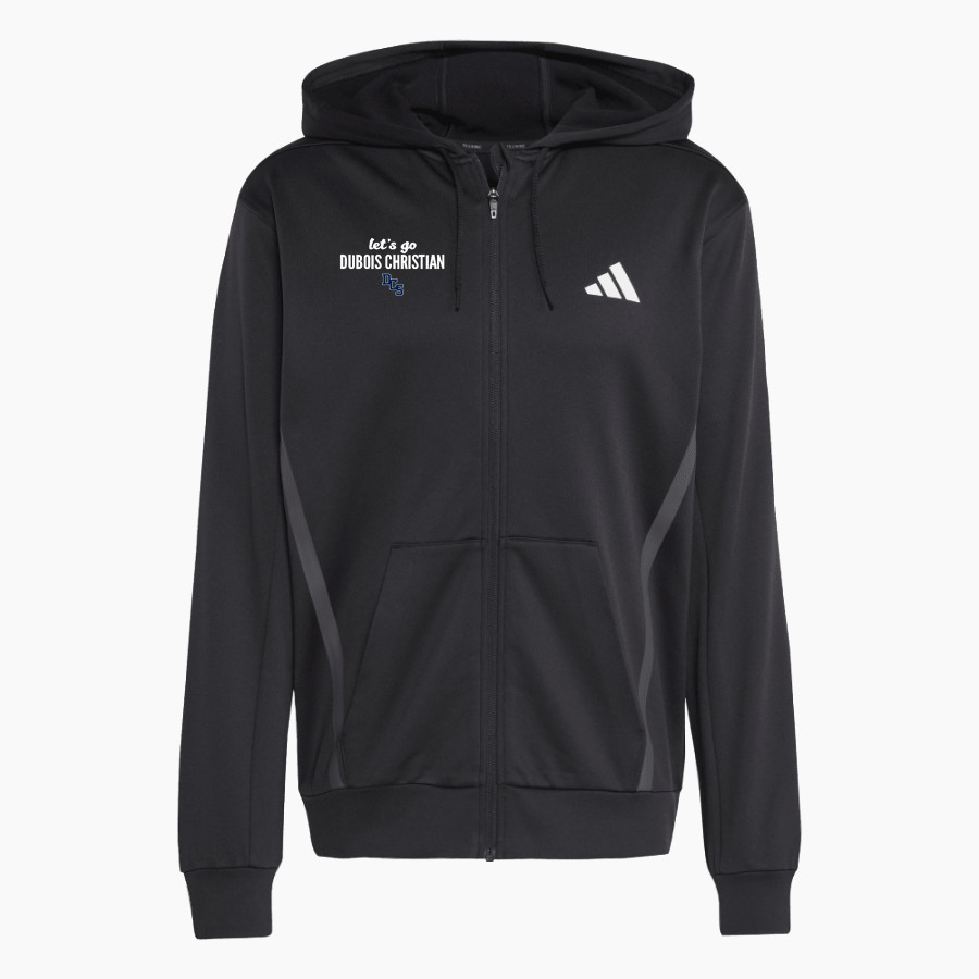 DUBOIS CHRISTIAN SCHOOLS EAGLES <span class="pdp-name-mascot">DUBOIS EAGLES</span> adidas Men's Game & Go Team Issue Full Zip Hoodie