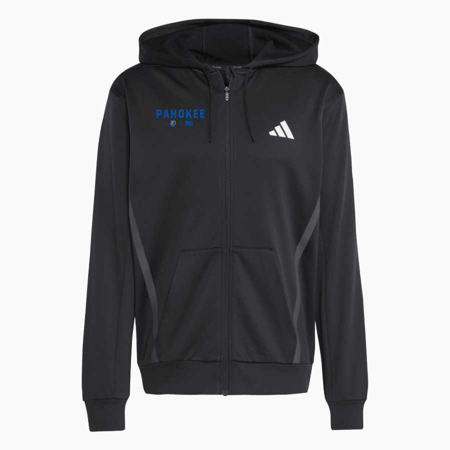PAHOKEE HIGH SCHOOL BLUE DEVILS adidas Men's Game & Go Team Issue Full Zip Hoodie