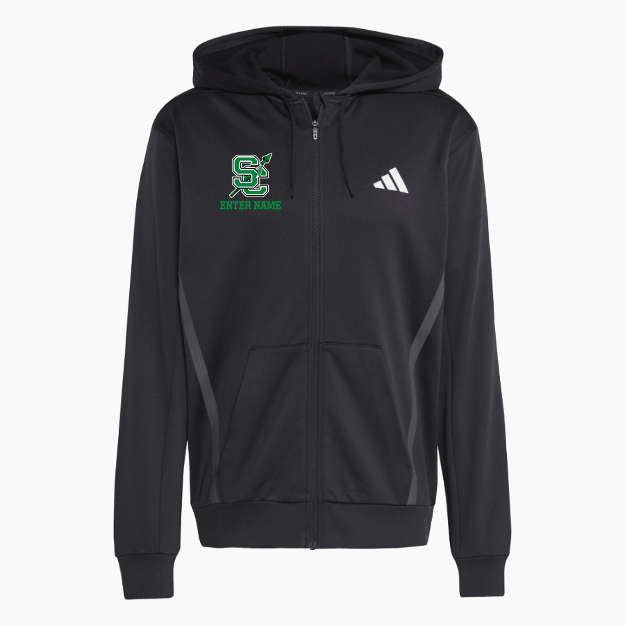 SEMINOLE COUNTY HIGH SCHOOL INDIANS adidas Men's Game & Go Team Issue Full Zip Hoodie