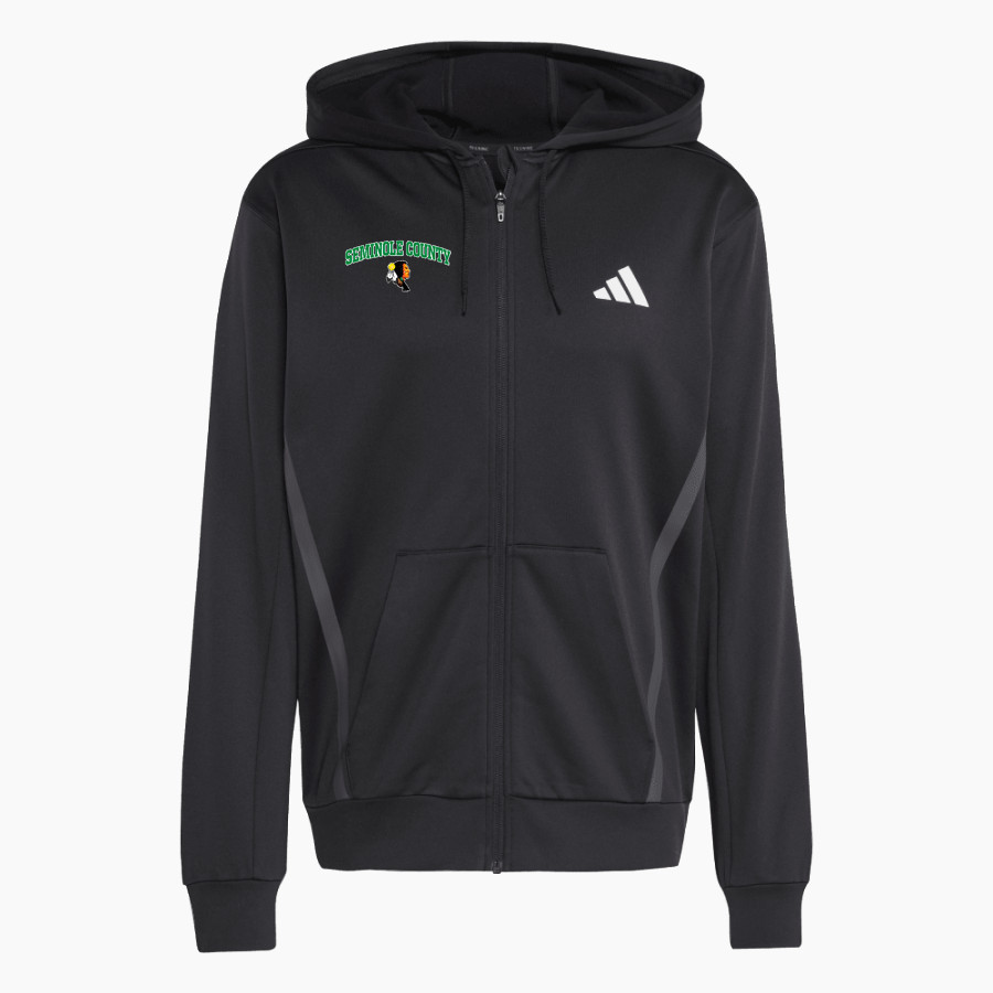 SEMINOLE COUNTY HIGH SCHOOL INDIANS <span class="pdp-name-mascot">SEMINOLE COUNTY INDIANS</span> adidas Men's Game & Go Team Issue Full Zip Hoodie