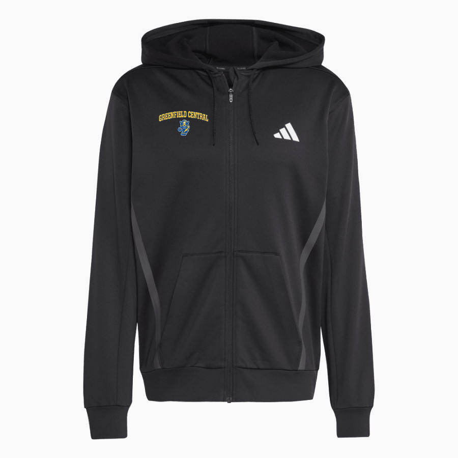 Greenfield Central Cougars Online Store <span class="pdp-name-mascot">Greenfield-Central Cougars</span> adidas Men's Game & Go Team Issue Full Zip Hoodie