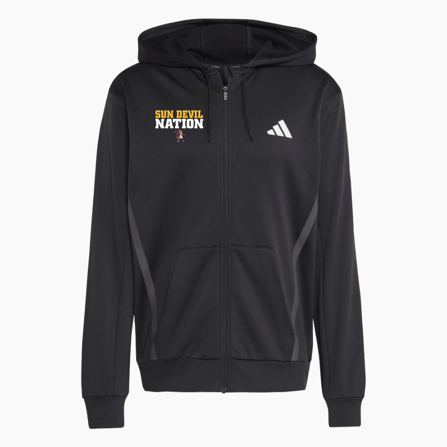 ROUGH ROCK COMMUNITY SCHOOL SUN DEVILS <span class="pdp-name-mascot">ROUGH ROCK COMMUNITY SUN DEVILS</span> adidas Men's Game & Go Team Issue Full Zip Hoodie