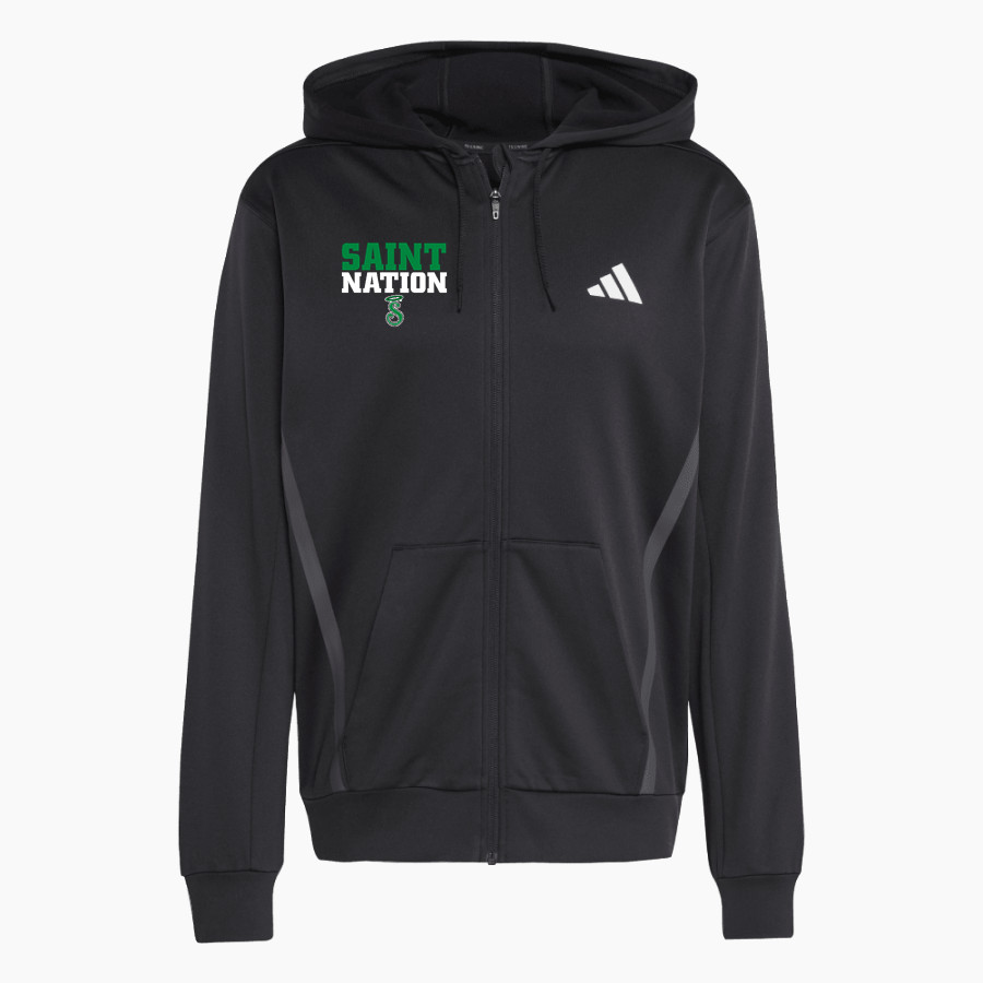SETON HIGH SCHOOL SAINTS <span class="pdp-name-mascot">SETON SAINTS</span> adidas Men's Game & Go Team Issue Full Zip Hoodie