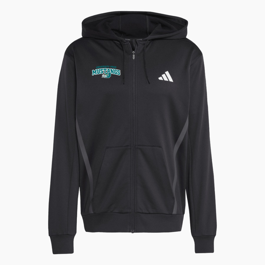 University Prep Mustangs adidas Men's Game & Go Team Issue Full Zip Hoodie