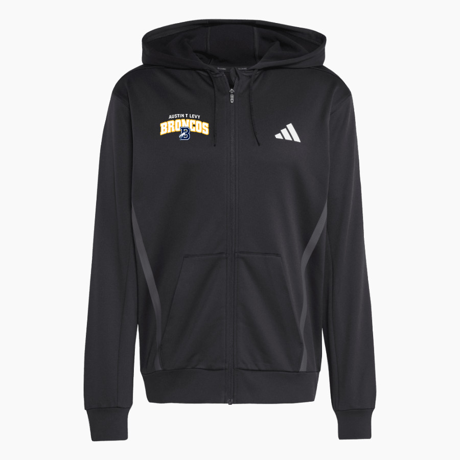 Austin T Levy Broncos <span class="pdp-name-mascot">Austin T Levy Broncos</span> adidas Men's Game & Go Team Issue Full Zip Hoodie