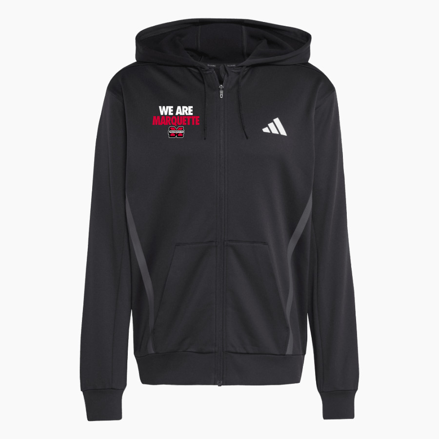 Marquette Sentinels adidas Men's Game & Go Team Issue Full Zip Hoodie