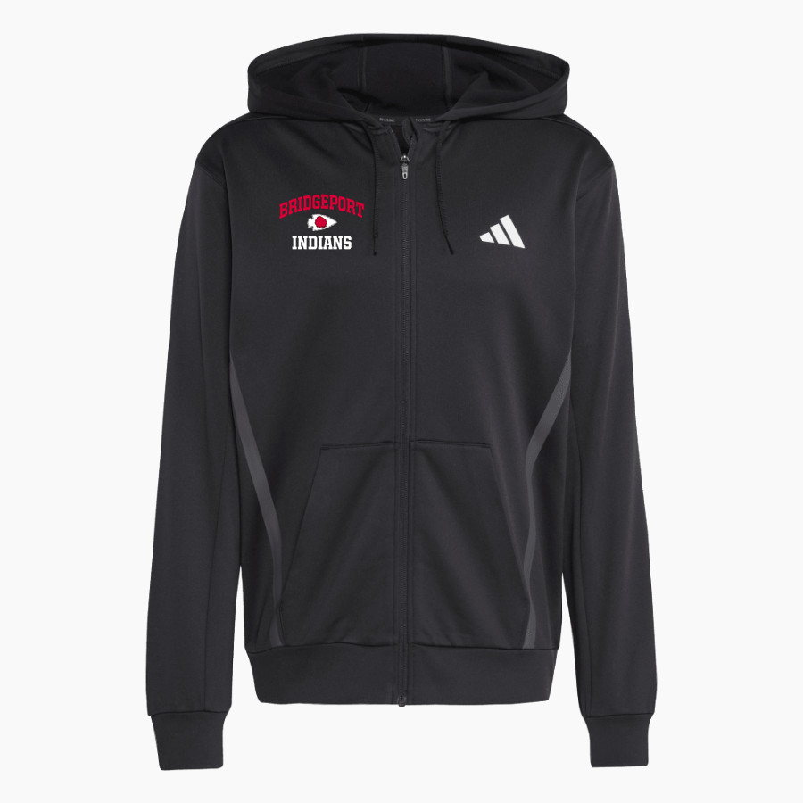 BRIDGEPORT HIGH SCHOOL INDIANS <span class="pdp-name-mascot">BRIDGEPORT INDIANS</span> adidas Men's Game & Go Team Issue Full Zip Hoodie