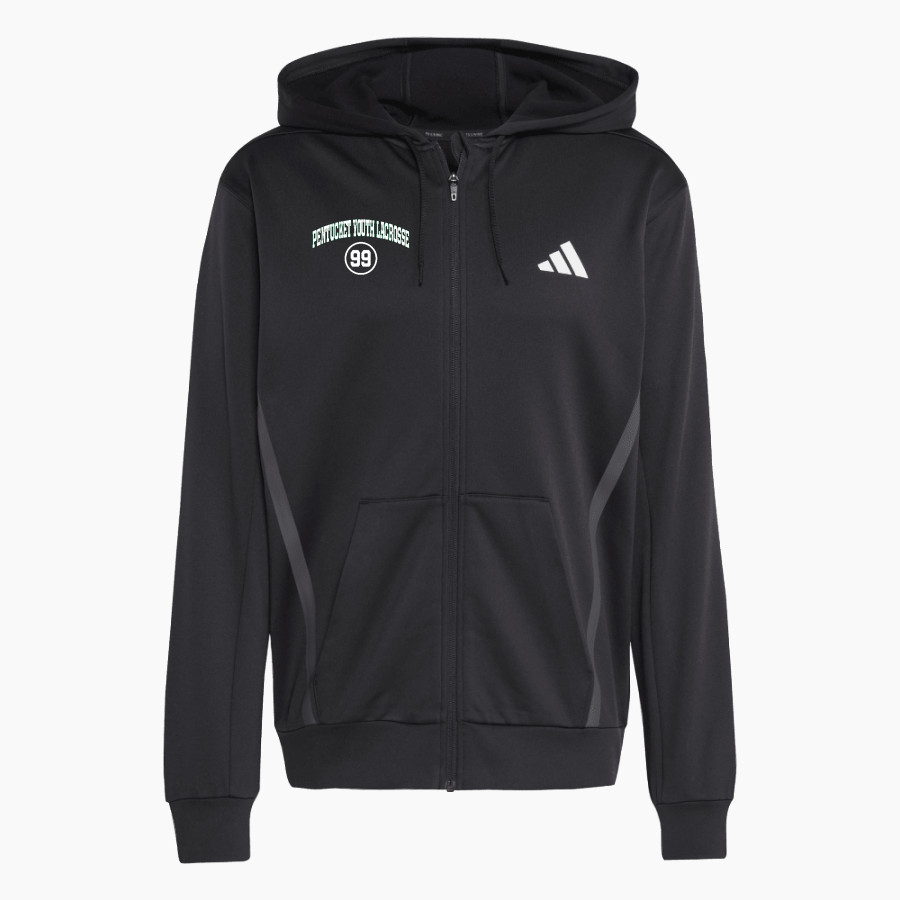 Pentucket Youth Lacrosse Pentucket <span class="pdp-name-mascot">Pentucket Youth Lacrosse</span> adidas Men's Game & Go Team Issue Full Zip Hoodie