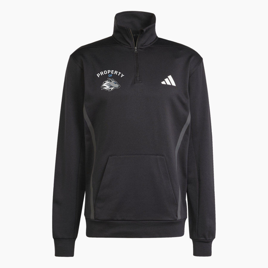 Laconia Christian Academy Timberwolves adidas Men's Game & Go Team Issue 1/4 Zip