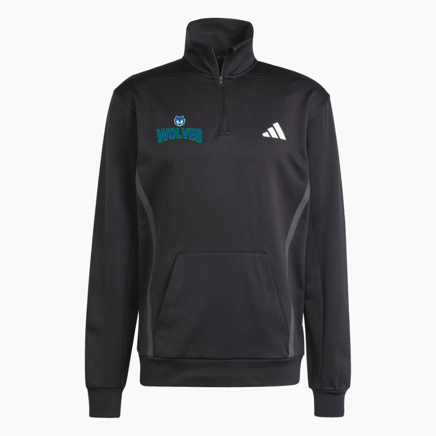 PCRHS Wolves Official Sideline Store <span class="pdp-name-mascot">PROVIDENCE CRISTO REY WOLVES</span> adidas Men's Game & Go Team Issue 1/4 Zip