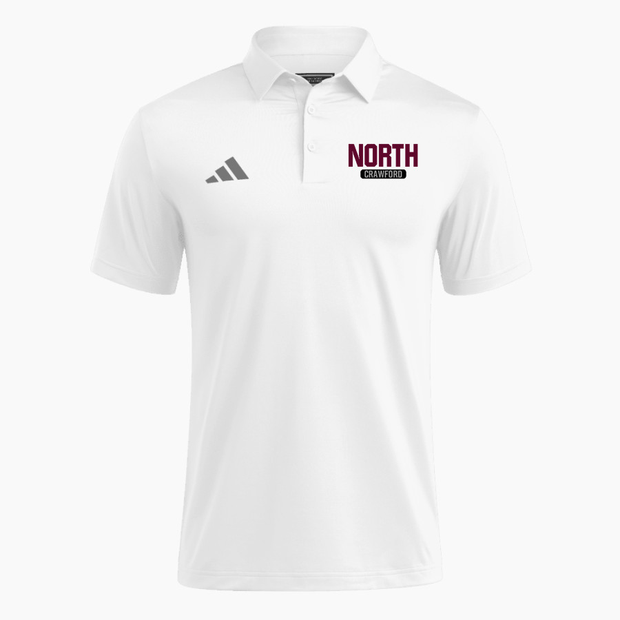 North Crawford Trojans adidas Men's Ultimate 365 Solid Polo