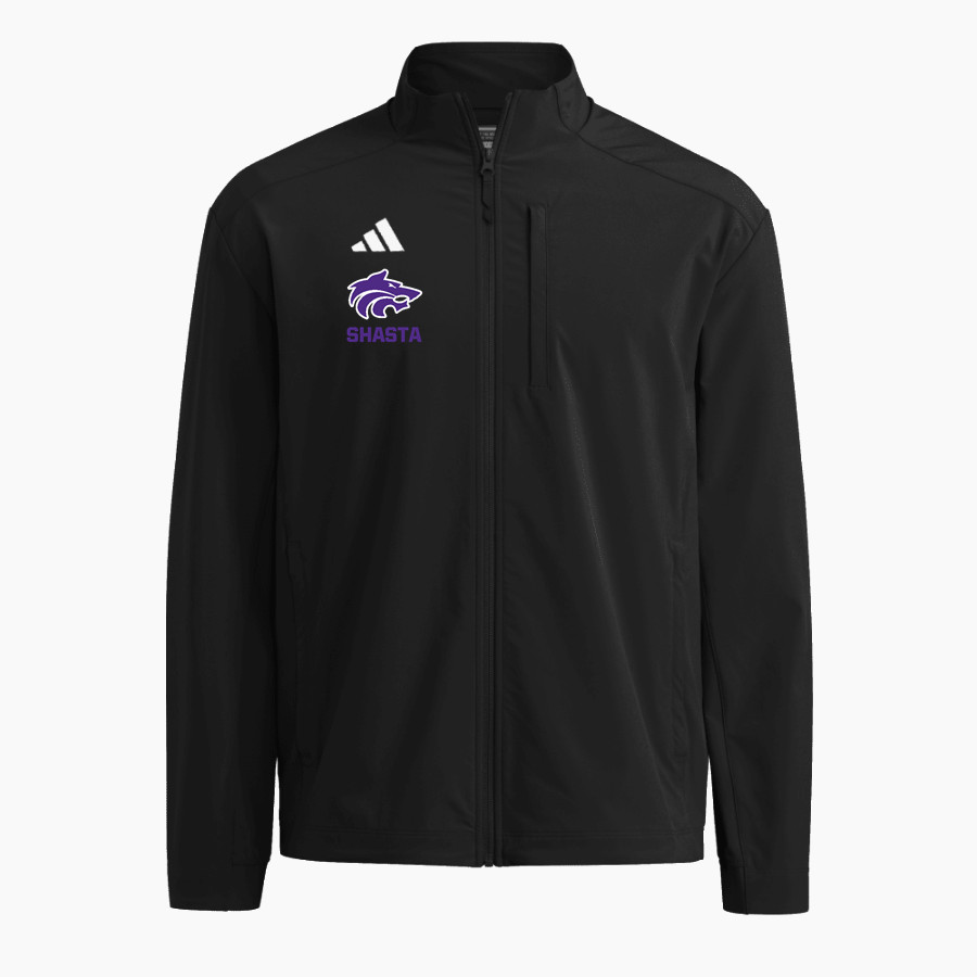 SHASTA HIGH SCHOOL WOLVES adidas Men's Full Zip Woven Travel Jacket