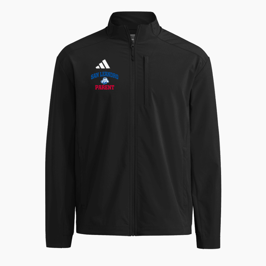 SAN LEANDRO HIGH SCHOOL PIRATES adidas Men's Full Zip Woven Travel Jacket