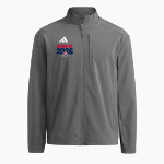 West Caldwell Tech Eagles adidas Men's Full Zip Woven Travel Jacket Front Thumbnail