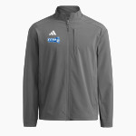 CCSU Blue Devils adidas Men's Full Zip Woven Travel Jacket Front Thumbnail
