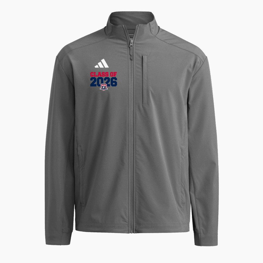 West Caldwell Tech Eagles adidas Men's Full Zip Woven Travel Jacket