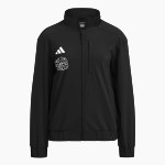 FAITH CHRISTIAN ACADEMY LIONS <span class="pdp-name-mascot">FAITH LIONS</span> adidas Women's Full Zip Woven Travel Jacket Front Thumbnail