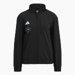 Summit Sabrecats <span class="pdp-name-mascot">Summit School Sabrecats</span> adidas Women's Full Zip Woven Travel Jacket Front Thumbnail
