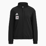 PERRY HIGH SCHOOL MAROONS <span class="pdp-name-mascot">PERRY MAROONS</span> adidas Women's Full Zip Woven Travel Jacket Front Thumbnail