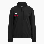 Morton Potters <span class="pdp-name-mascot">Morton Potters</span> adidas Women's Full Zip Woven Travel Jacket Front Thumbnail