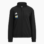 ZION LUTHERAN Warriors <span class="pdp-name-mascot">ZION LUTHERAN SCHOOL Warriors</span> adidas Women's Full Zip Woven Travel Jacket Front Thumbnail