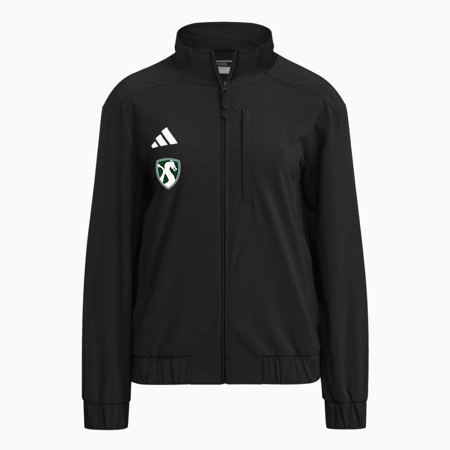Drew Dragons <span class="pdp-name-mascot">Drew School Dragons</span> adidas Women's Full Zip Woven Travel Jacket