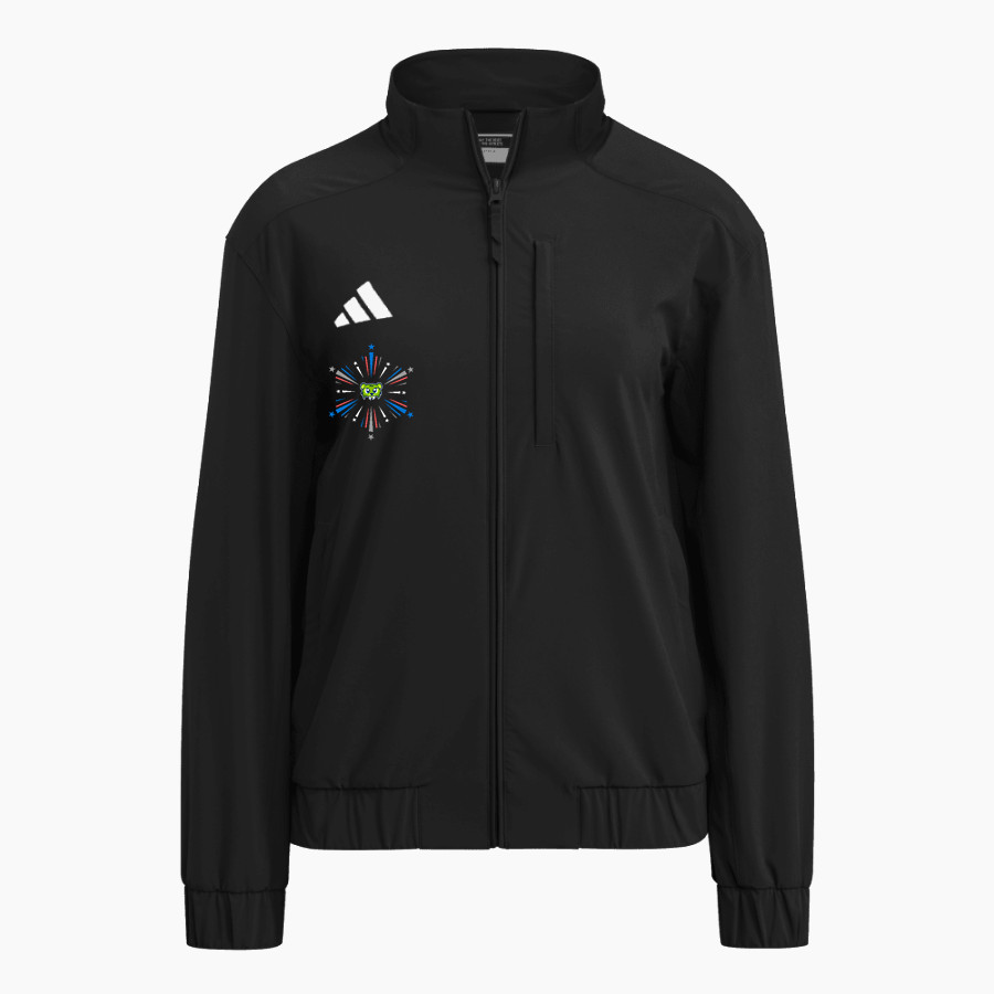 Summit Sabrecats <span class="pdp-name-mascot">Summit School Sabrecats</span> adidas Women's Full Zip Woven Travel Jacket