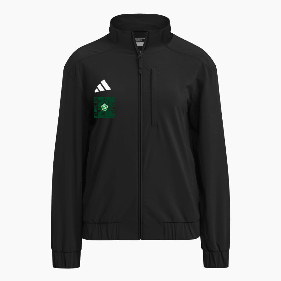 NOTRE DAME HIGH SCHOOL GREEN KNIGHTS <span class="pdp-name-mascot">NOTRE DAME GREEN KNIGHTS</span> adidas Women's Full Zip Woven Travel Jacket