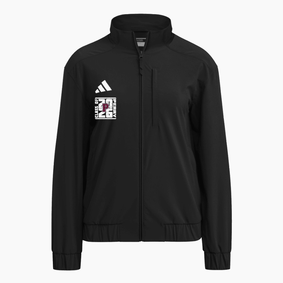 PERRY HIGH SCHOOL MAROONS <span class="pdp-name-mascot">PERRY MAROONS</span> adidas Women's Full Zip Woven Travel Jacket