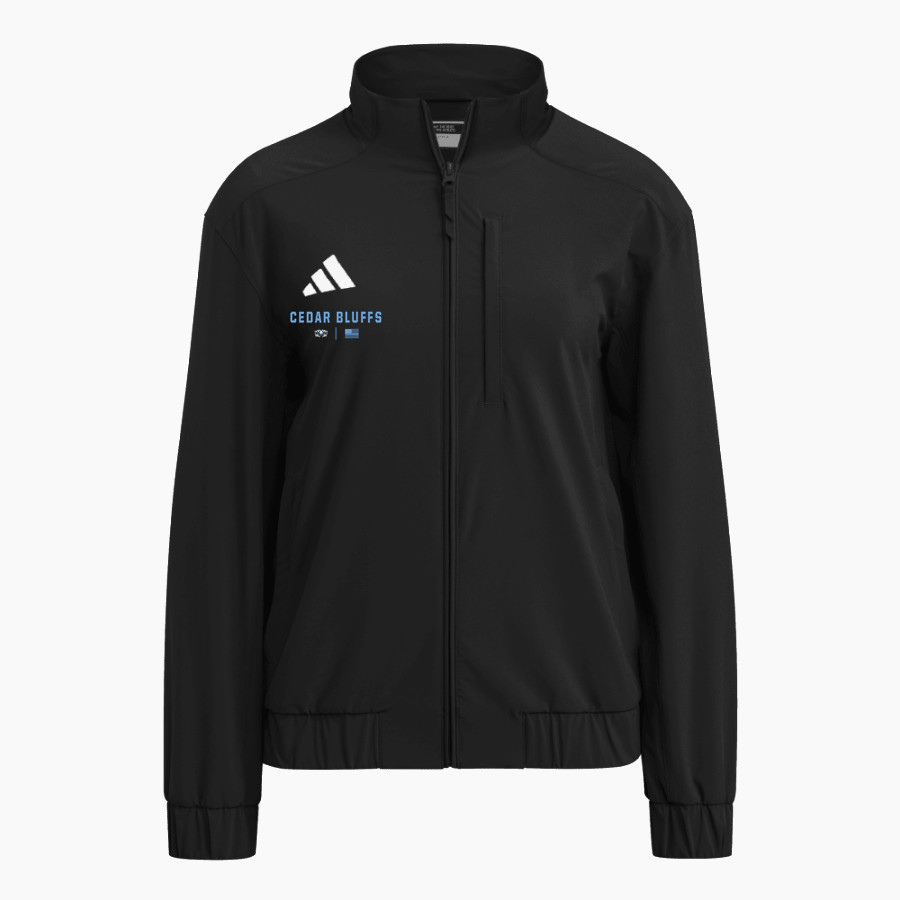Cedar Bluffs Wildcats <span class="pdp-name-mascot">Cedar Bluffs Wildcats</span> adidas Women's Full Zip Woven Travel Jacket