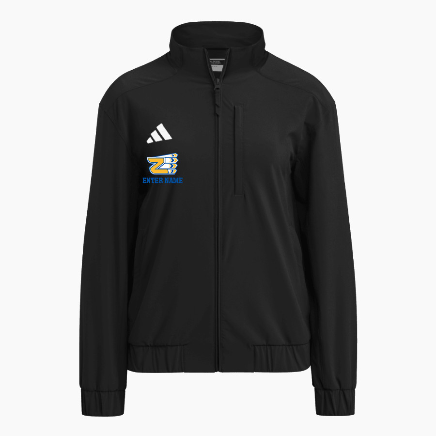 ZION LUTHERAN Warriors <span class="pdp-name-mascot">ZION LUTHERAN SCHOOL Warriors</span> adidas Women's Full Zip Woven Travel Jacket