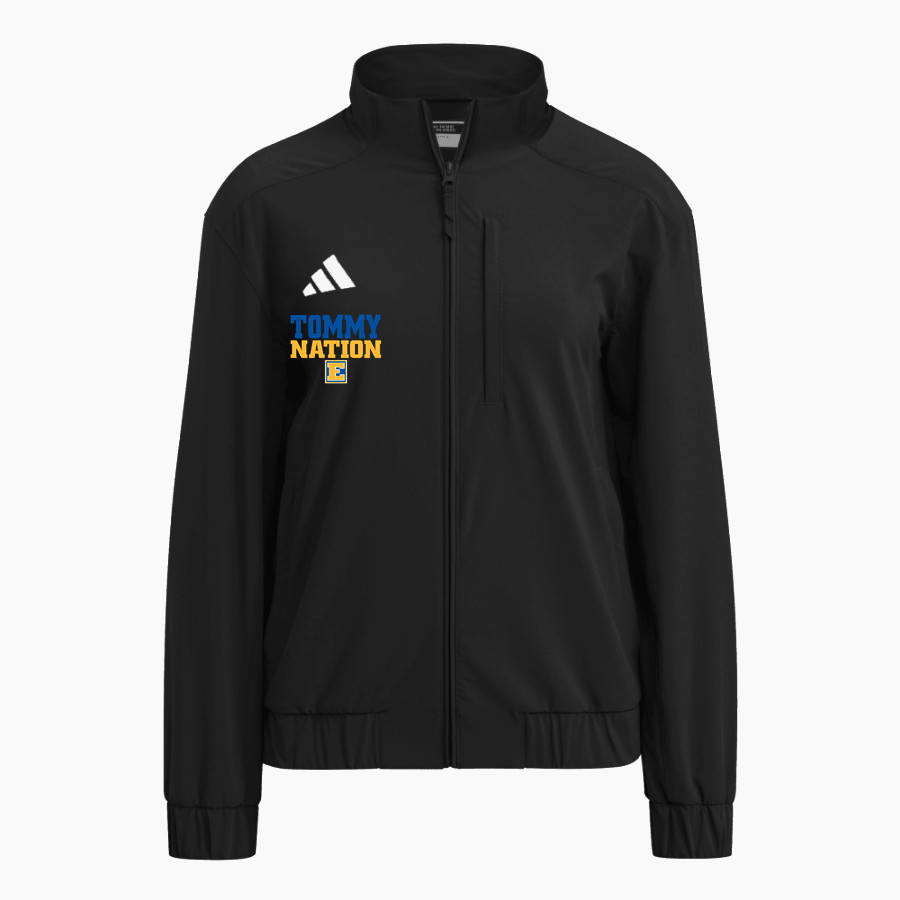 EDISON HIGH SCHOOL TOMMIES <span class="pdp-name-mascot">EDISON TOMMIES</span> adidas Women's Full Zip Woven Travel Jacket
