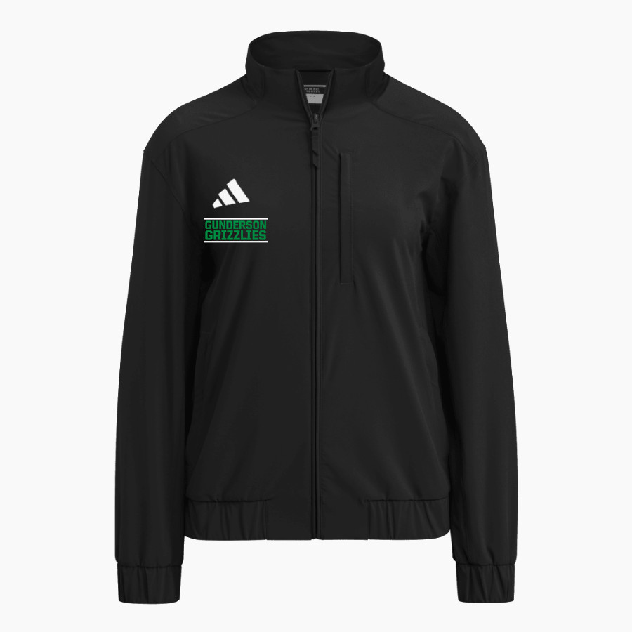 Gunderson Grizzlies <span class="pdp-name-mascot">Gunderson Grizzlies</span> adidas Women's Full Zip Woven Travel Jacket