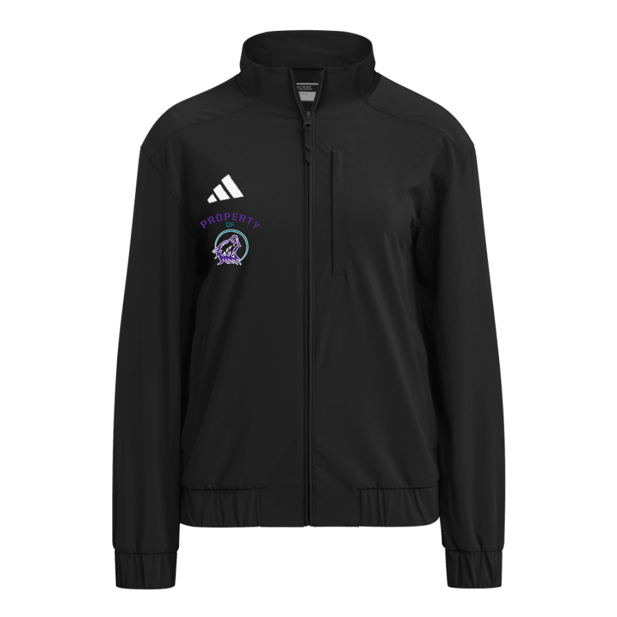 Lawrence 3-8 Lobos <span class="pdp-name-mascot">Lawrence 3-8 School Lobos</span> adidas Women's Full Zip Woven Travel Jacket