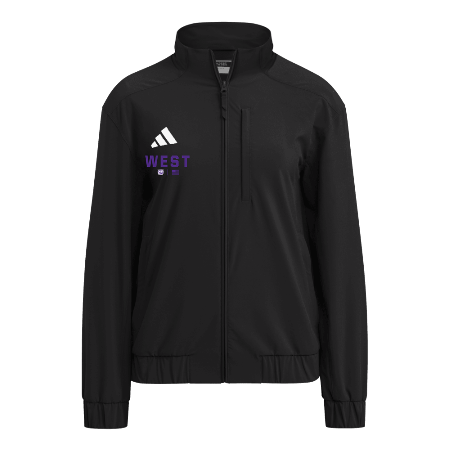 WEST HIGH SCHOOL WILDCATS <span class="pdp-name-mascot">WEST WILDCATS</span> adidas Women's Full Zip Woven Travel Jacket