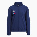 Saint James' Saint James' <span class="pdp-name-mascot">Saint James Episcopal School</span> adidas Women's Full Zip Woven Travel Jacket Front Thumbnail