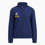 Milpitas Trojans <span class="pdp-name-mascot">Milpitas Trojans</span> adidas Women's Full Zip Woven Travel Jacket Front Thumbnail