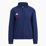 Carroll Rebels adidas Women's Full Zip Woven Travel Jacket Front Thumbnail