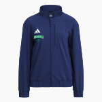 Gunderson Grizzlies <span class="pdp-name-mascot">Gunderson Grizzlies</span> adidas Women's Full Zip Woven Travel Jacket Front Thumbnail
