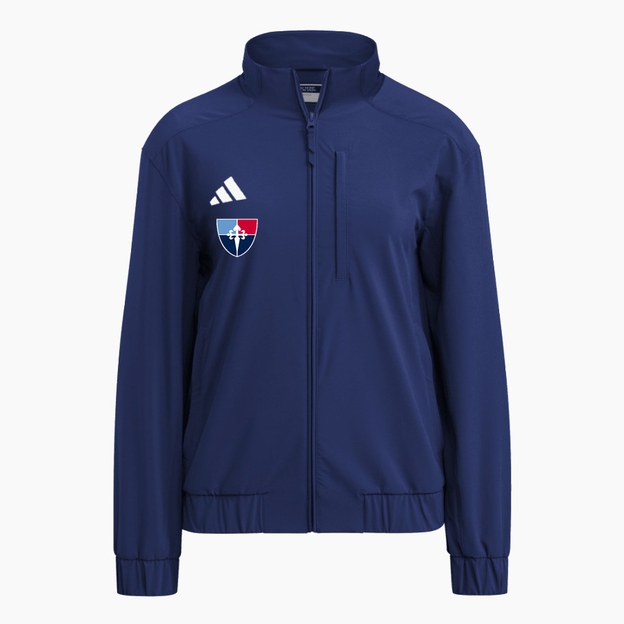 Saint James' Saint James' <span class="pdp-name-mascot">Saint James Episcopal School</span> adidas Women's Full Zip Woven Travel Jacket