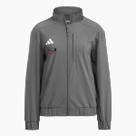 Millbrook Equine Veterinary Clinic Millbrook Equine Vet <span class="pdp-name-mascot">Millbrook Equine Veterinary Clinic</span> adidas Women's Full Zip Woven Travel Jacket Front Thumbnail